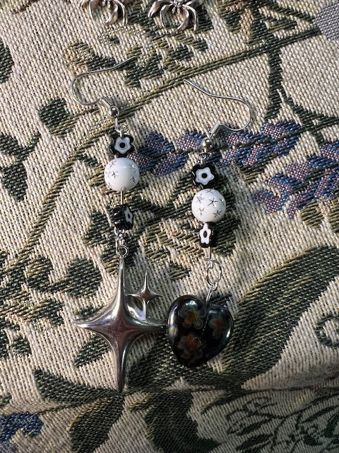 Black and Silver Earrings Type 4