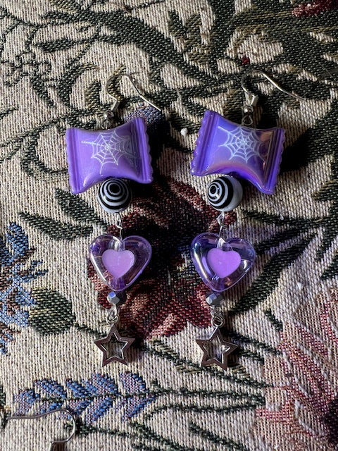 Purple Candy Earrings